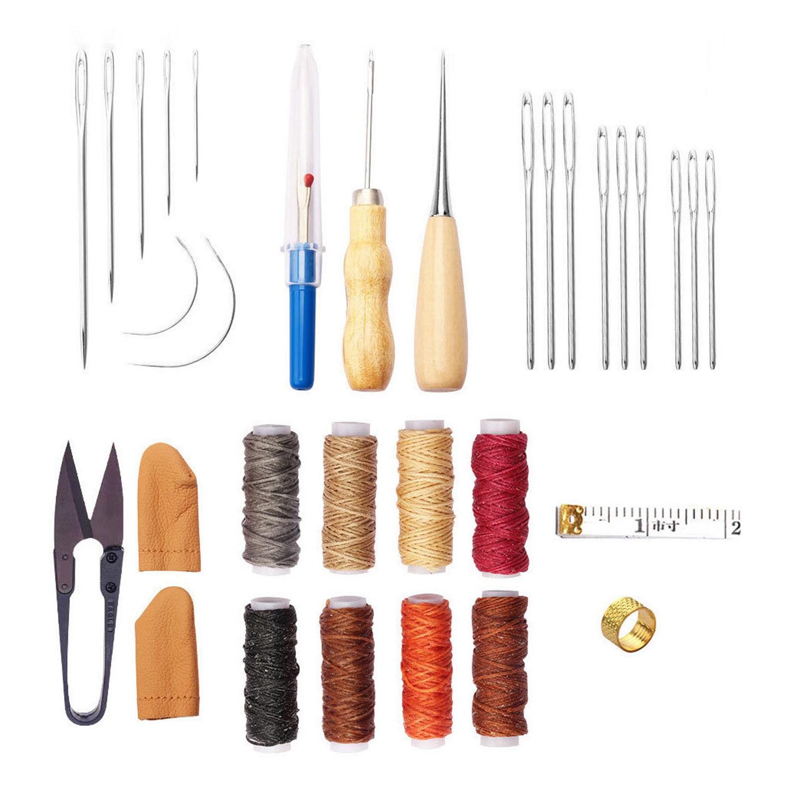 Beginner Leatherwork Kit - 32 Parçalı Deri Alet Seti Deri