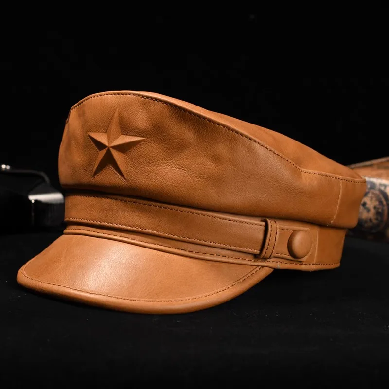 Roman asker şapkası erkekler i - Leather Work Hat incelemesi ve fiyatı