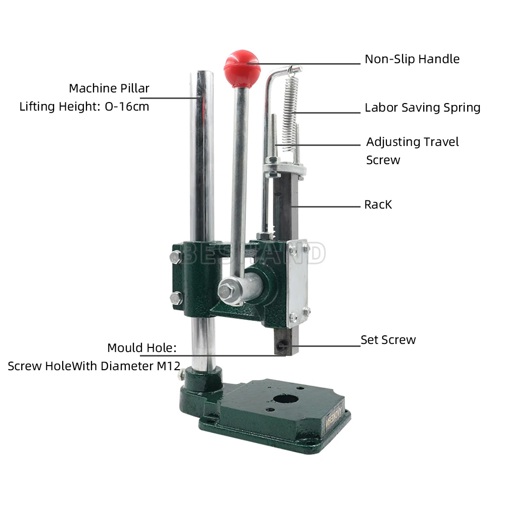 Sessiz deri delik delme makine - Leatherwork Hand Press incelemesi ve fiyatı
