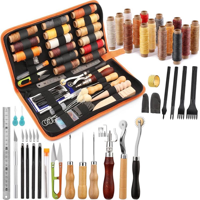 AB08-Deri İşleme Alet Seti 66  - Beginner Leatherwork Kit incelemesi ve fiyatı