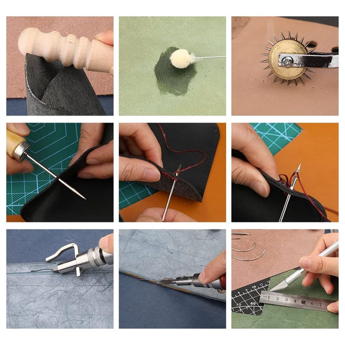 66 Parça Deri İşleme Alet Seti - Beginner Leatherwork Kit incelemesi ve fiyatı