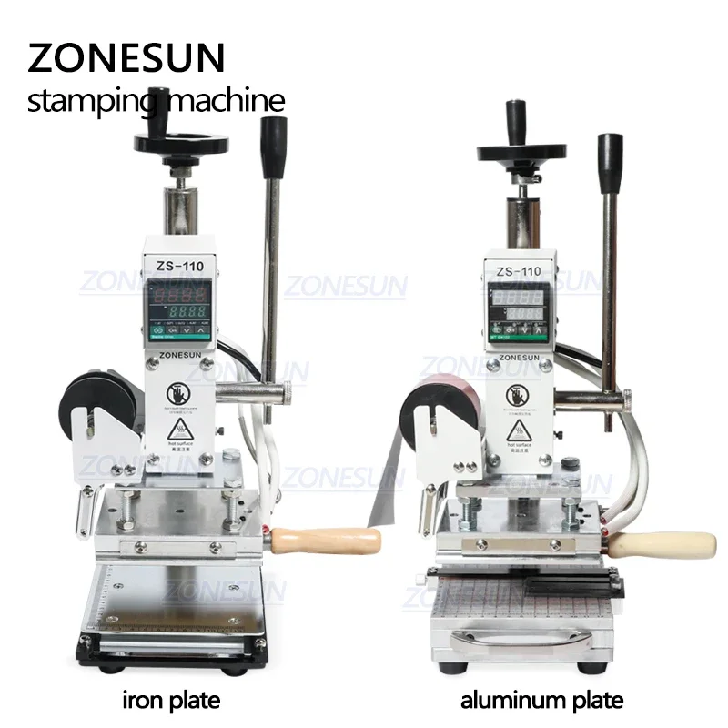 ZONESUN ZS110 Sıcak Folyo Bask - Leatherwork Hand Press incelemesi ve fiyatı