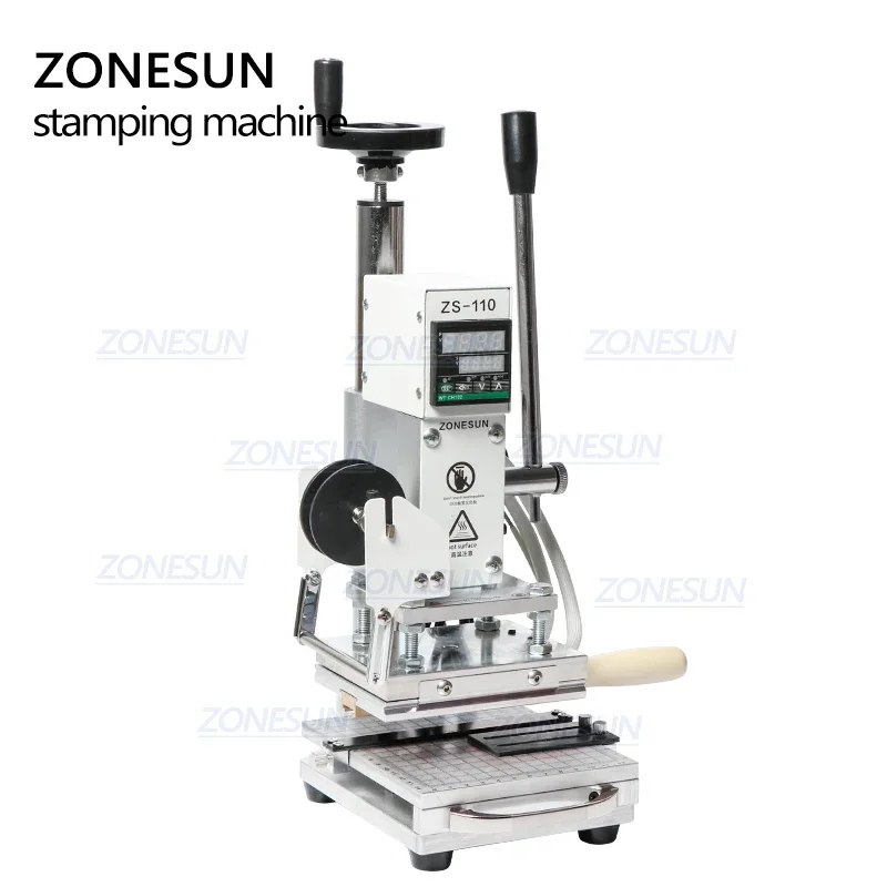 ZONESUN ZS110 Sıcak Folyo Bask - Leatherwork Hand Press incelemesi ve fiyatı